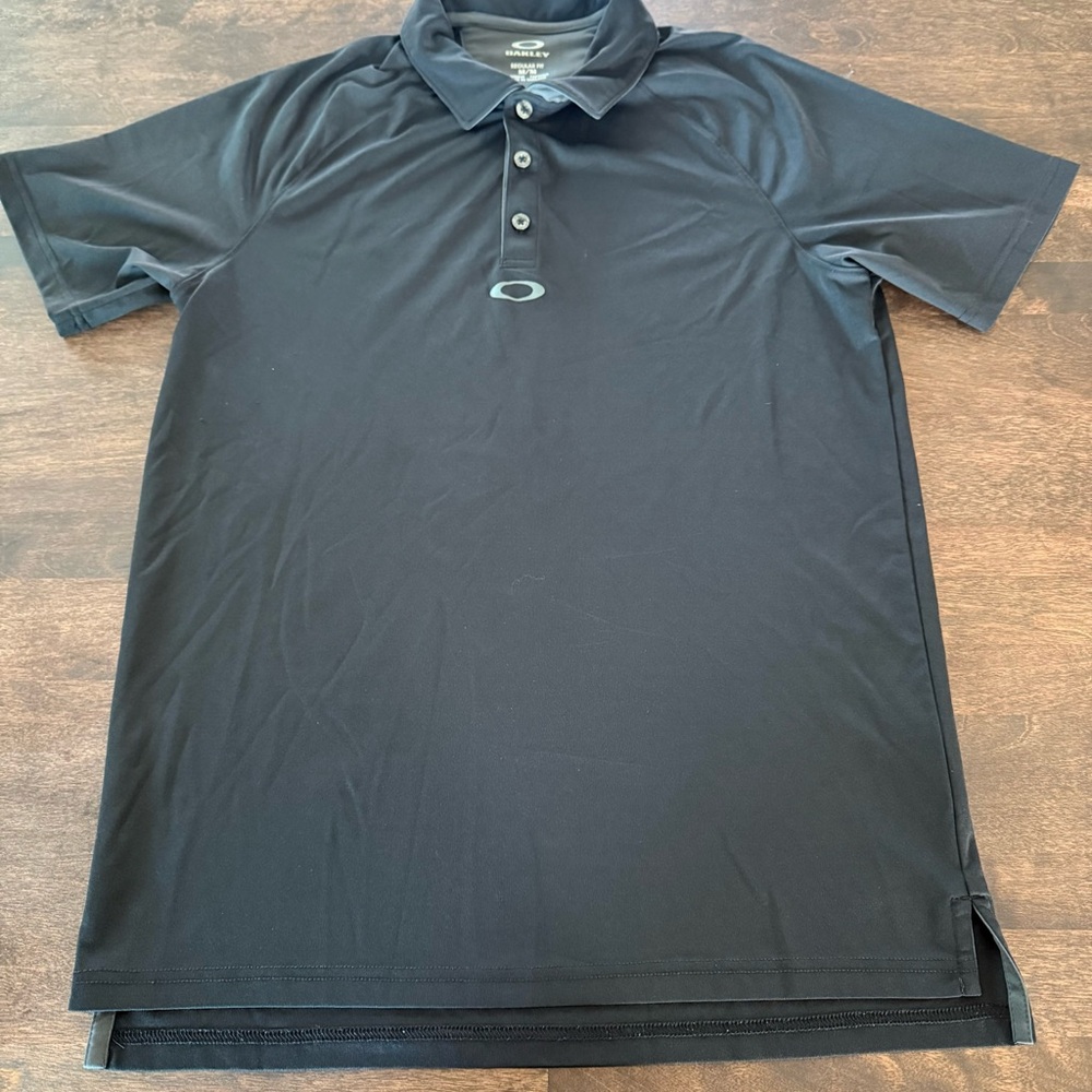Oakley Hydrolix Black Men's Performance Polo with Subtle Logo